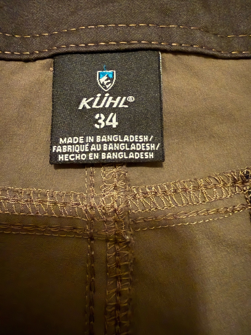 Kuhl Men’s Renegade Shorts in Burnt Olive sz 34 - Picture 12 of 12